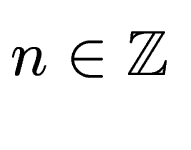 $ n \in \mathbb{Z}$