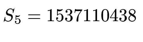 $ S_5 = 1537110438$