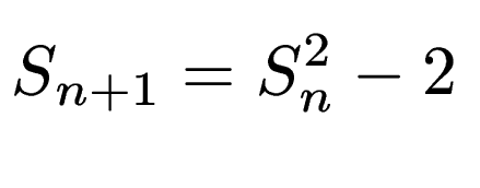 $\displaystyle S_{n+1} = S_n^2-2$