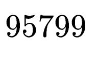 $\displaystyle 95799$