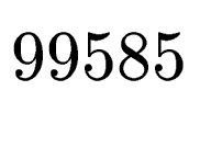 $\displaystyle 99585$