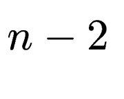 $ n-2$