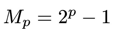 $ M_p=2^p-1$