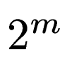 $ 2^m$