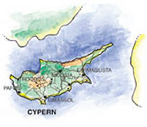 Map of Cyprus