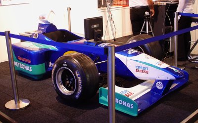 Half a Formula 1 racing car