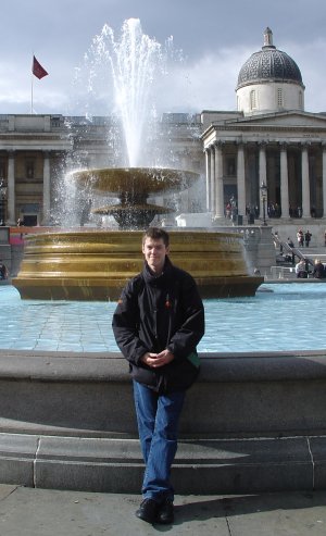 Me infront of the National Gallery at Trafalgar Square